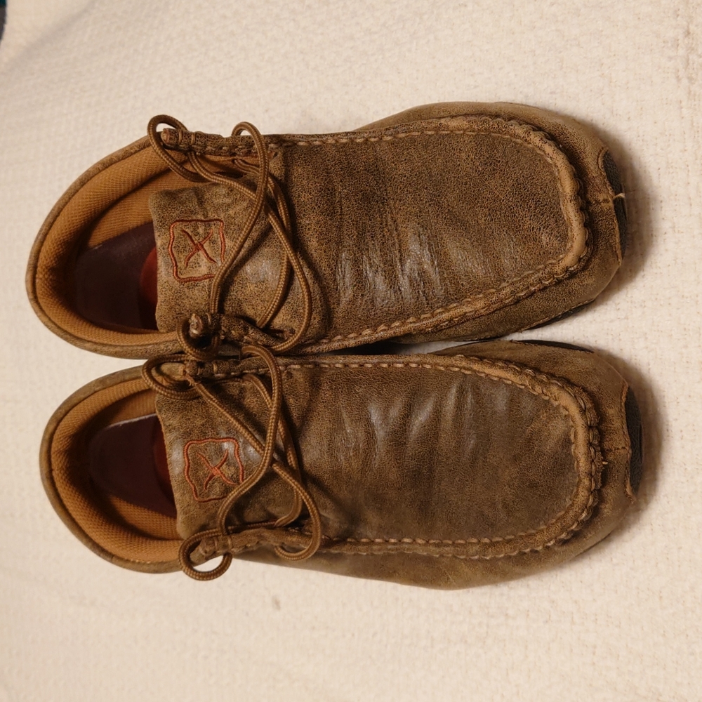 Twisted X Leather moccasins, Men's size 8